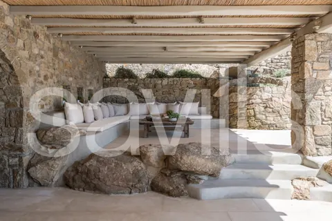 Architectural Villa Breathtaking 180-degrees views Rock Swimming pool, 10 bedrooms in Mykonos price for sale For Super Rich