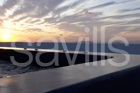 Minimal  Villa Greek sunshine views swimming pool, 8 bedrooms in Santorini top for sale For Super Rich