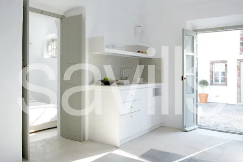 Minimal  Villa Greek sunshine views swimming pool, 8 bedrooms in Santorini ads for sale For Super Rich