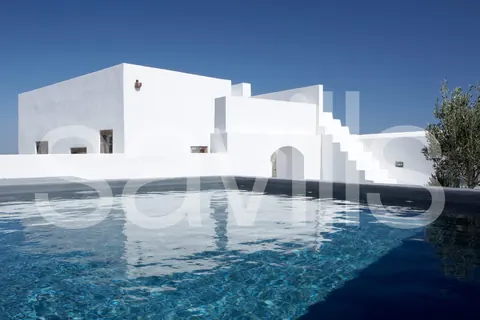 Minimal  Villa Greek sunshine views swimming pool, 8 bedrooms in Santorini available for sale For Super Rich