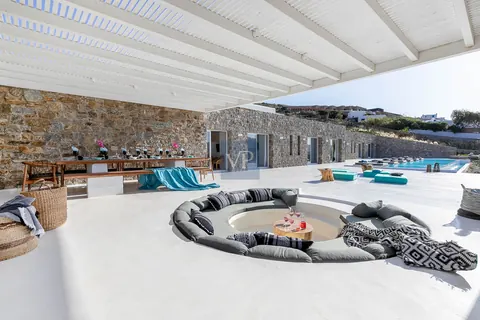 High-end Villa Beach front on Ftelia Beach 100m2 infinity pool, 7 bedrooms in Mykonos search for sale For Super Rich High-end Villa Beach front on Ftelia Beach 100m2 infinity pool, 7 bedrooms in Mykonos search for sale For Super Rich