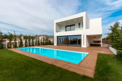 Luxury Villa Utopie swimming pool, and a lush garden, 5 bedrooms in Vari