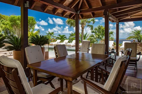 Luxury Villa White Nahma spectacular views of Petit and Grand Cul de Sac, 4 bedrooms in St Barth buy for sale For Super Rich