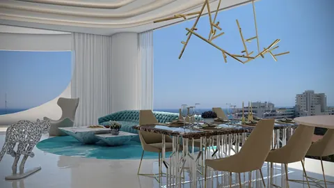 Luxury Penthouse 22th floor Private swimming pool, 5 bedrooms in Larnaca buy for sale For Super Rich