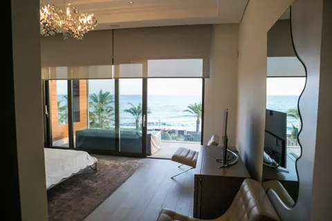 Luxury Villa Beach Front Sea View, 5 bedrooms in Agios Tychonas - Limassol image for sale For Super Rich