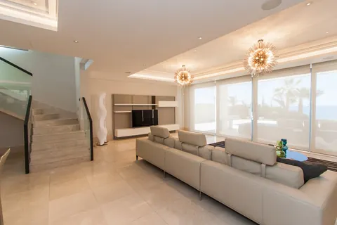 Luxury Villa Beach Front Sea View, 5 bedrooms in Agios Tychonas - Limassol exclusive for sale For Super Rich