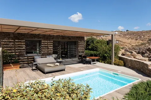 Luxury Villa Alegria Sea View with 120m2 Infinity pool, 7 bedrooms in Mykonos exclusive for sale For Super Rich