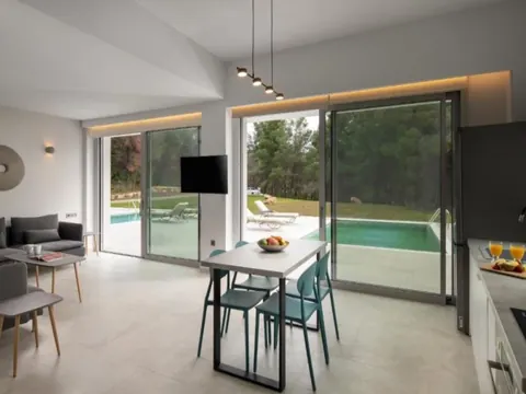 Modern Villa Panoramic View of sea and the forest, 4 bedrooms in Halkidiki best for sale For Super Rich