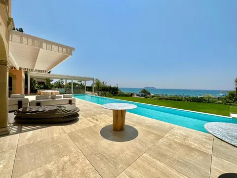 Luxury Villa Beach Front direct access to stunning Saint Raphael sandy beach, 4 bedrooms in Pyrgos Limassol properties for sale For Super Rich