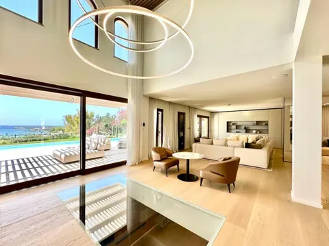 Luxury Villa Beach Front direct access to stunning Saint Raphael sandy beach, 4 bedrooms in Pyrgos Limassol exclusive for sale For Super Rich