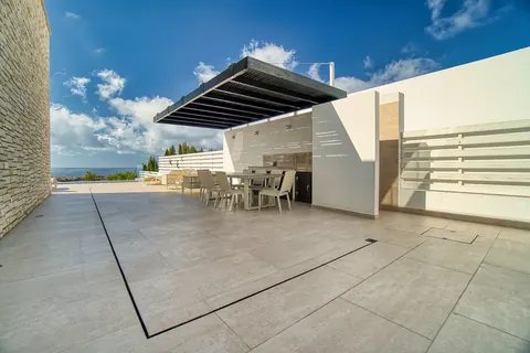 Elegant Villa Beach Front Sea View, 4 bedrooms in St. George Pegia exclusive for sale For Super Rich