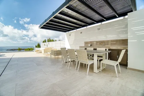 Elegant Villa Beach Front Sea View, 4 bedrooms in St. George Pegia ads for sale For Super Rich