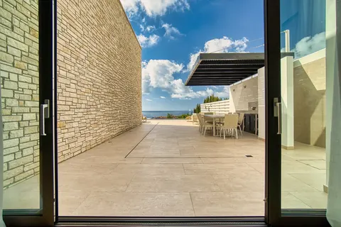 Elegant Villa Beach Front Sea View, 4 bedrooms in St. George Pegia properties for sale For Super Rich
