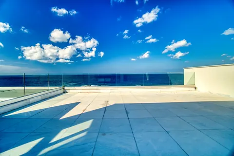 Modern Villa Beach Front Panoramic Sea views, 4 bedrooms in St. George Pegia property for sale For Super Rich