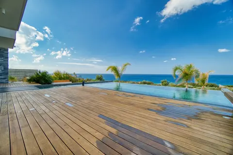 Modern Villa Beach Front Panoramic Sea views, 4 bedrooms in St. George Pegia image for sale For Super Rich