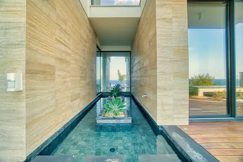 Modern Villa Beach Front Panoramic Sea views, 4 bedrooms in St. George Pegia unique for sale For Super Rich