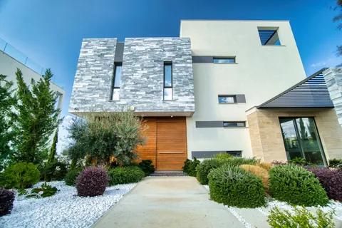 Modern Villa Beach Front Panoramic Sea views, 4 bedrooms in St. George Pegia New for sale For Super Rich