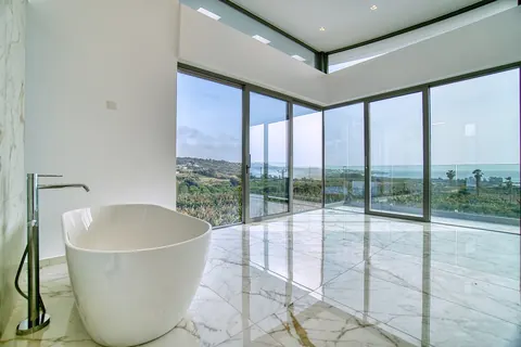 Architectural Villa Beach Front Stunning panoramic sea and mountain views, 7 bedrooms in Pegia - Coral Bay deal for sale For Super Rich
