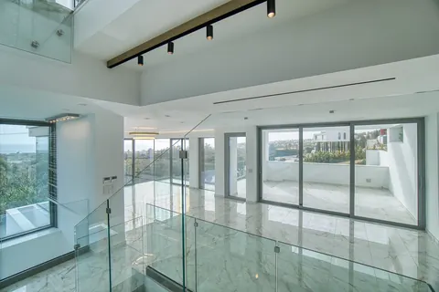 Architectural Villa Beach Front Stunning panoramic sea and mountain views, 7 bedrooms in Pegia - Coral Bay real estate for sale For Super Rich