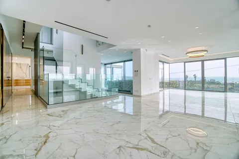Architectural Villa Beach Front Stunning panoramic sea and mountain views, 7 bedrooms in Pegia - Coral Bay expensive for sale For Super Rich