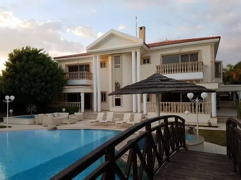 Elegant House Pareklisia beachfront, next to St. Raphael marina Swimming Pool, 5 bedrooms in Limassol top for sale For Super Rich
