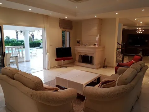 Elegant House Pareklisia beachfront, next to St. Raphael marina Swimming Pool, 5 bedrooms in Limassol ultra luxury for sale For Super Rich
