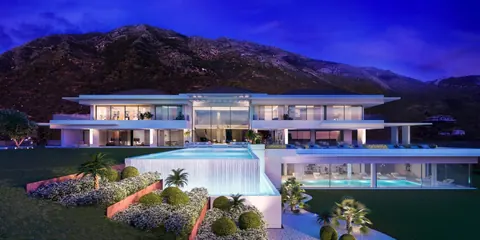 Modern Villa Infinity swimming pool  Heated indoor pool, 9 bedrooms in La Zagaletta - Marbella value for sale For Super Rich