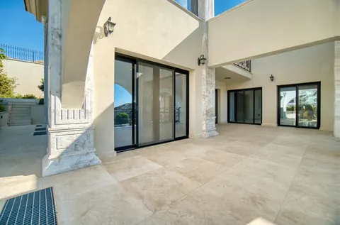 Luxury Villa stunning views of the city and the sea coast, Jacuzzi, 5 bedrooms in Panthea Limassol buy for sale For Super Rich
