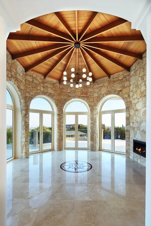 Elegant Villa Pietra Panoramic Sea and Mountain views, 8 bedrooms in Parekklisia Limassol photos for sale For Super Rich