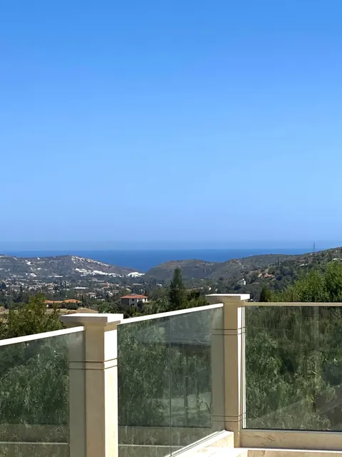 Elegant Villa Pietra Panoramic Sea and Mountain views, 8 bedrooms in Parekklisia Limassol unique for sale For Super Rich