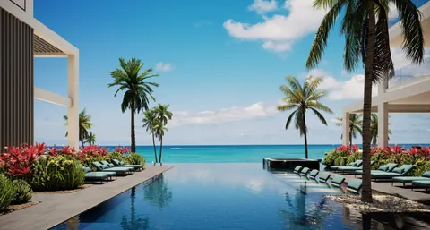 Luxury Apartment Beach Front Panoramic View, 4 bedrooms in Seven Mile Beach property for sale For Super Rich