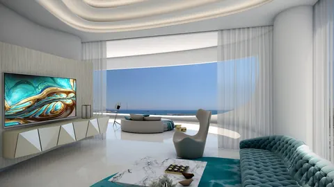 Luxury Penthouse 22th floor Private swimming pool, 5 bedrooms in Larnaca property for sale For Super Rich