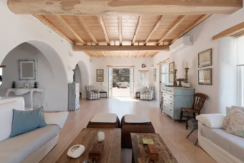 Luxury Villa Sea Salt mountain and panoramic sea view, 5 bedrooms in Tourlos - Mykonos deal for sale For Super Rich