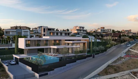 High-end Villa Panoramic View Opalia Hills, 4 bedrooms in Limassol real estate for sale For Super Rich