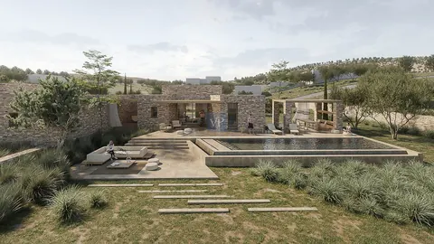 Architectural Villa Océane sea views, 3 bedrooms in Paros