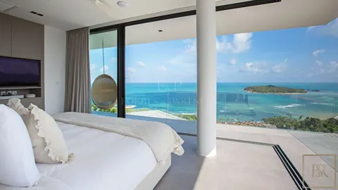 Luxury Villa Surin & sea view 4 levels & home cinema, 9 bedrooms in Choeng Mon - Ko Samui real estate for sale For Super Rich
