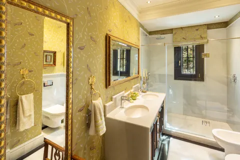 Luxury Villa Andalucia in gated community Home cinema, pool, several bedrooms in Marbella price for sale For Super Rich