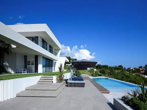 Modern Villa Panoramic View near Nikiti, 7 bedrooms in Halkidiki property for sale For Super Rich