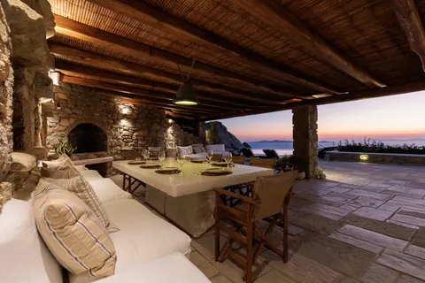 Luxury Villa Sea Salt mountain and panoramic sea view, 5 bedrooms in Tourlos - Mykonos value for sale For Super Rich