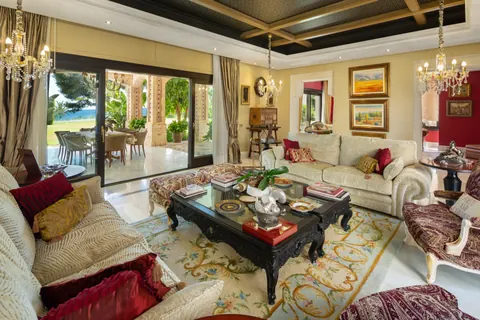 Luxury Villa Andalucia in gated community Home cinema, pool, several bedrooms in Marbella deal for sale For Super Rich