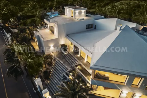 Modern Villa Hermes Tennis court, 8 bedrooms in Marbella Villa Hermes for sale For Super Rich
