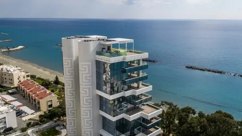 Luxury Penthouse Beach Front FIRST LINE of the sea, 4 bedrooms in Limassol