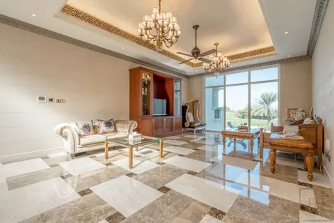Luxury Villa Golf View Gorgeous Pool Adjoins a Jacuzzi, 6 bedrooms in Emirates Hills - Dubai deal for sale For Super Rich