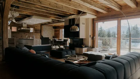 Luxury Chalet Mountain View Haven of Peace Close to Crans, 5 bedrooms in Lens top for sale For Super Rich