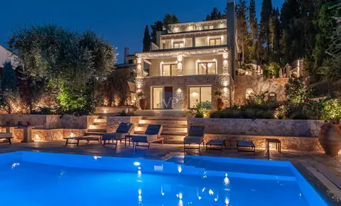 Premium Villa Stunning Ionian Breese Swimming pool, jacuzzi, sauna, 6 bedrooms in Corfu