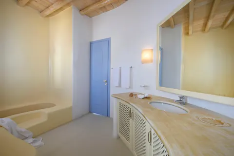 Architectural Villa one-of-a-kind location access sea, stunning panoramic view from Pinnacle Estate, 14 bedrooms in Mykonos top for sale For Super Rich