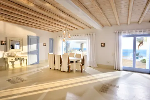 Architectural Villa one-of-a-kind location access sea, stunning panoramic view from Pinnacle Estate, 14 bedrooms in Mykonos unique for sale For Super Rich