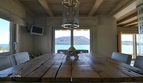 Luxury Villa Beach Front Views of the islands of Spetses and Dokos, 11 bedrooms in Hermione top for sale For Super Rich