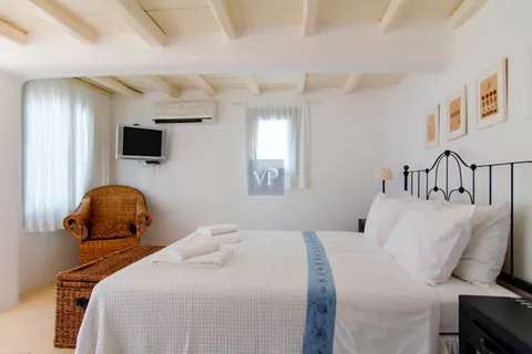 Elegant Villa Blanca sea views of Psarrou beach in Agios Lazaros, infinity pool, 5 bedrooms in Mykonos top for sale For Super Rich