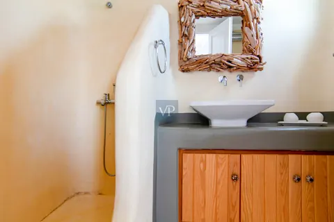 Elegant Villa Blanca sea views of Psarrou beach in Agios Lazaros, infinity pool, 5 bedrooms in Mykonos ultra luxury for sale For Super Rich